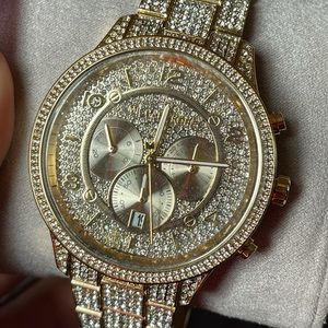 Michael Kors Ritz Pavé Gold-Tone Watch